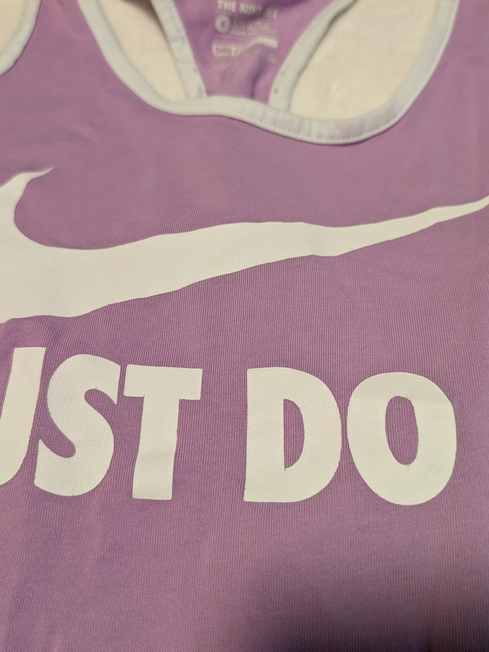 Nike Women’s Purple 'Just Do It.' Racerback Tank - Picture 3 of 3